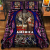 Maxcorners Personalized Name Premium USA Deer Hunting Quilt Bedding Set (Multi Color Options)