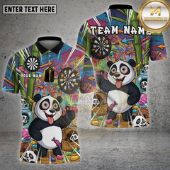 Maxcorners Darts Shirt Graffiti Panda Fun Style Multioptions Personalized Name, Team Name Unisex 3D Shirt
