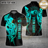 Maxcorners Dragon Billiards Shirt Golden Tribal Multioptions Personalized Name, Team Name Unisex 3D Shirt (4 Colors)