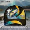 Maxcorners Fishing Cross Skinfish Flag Of United States Sport Pattern Personalized Name 3D Cap (11 Breeds)