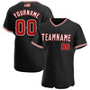 Maxcorners Custom Red Black-White Premium American Flag Fashion Baseball Jersey LM0210