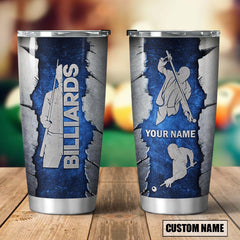 Maxcorners Billiards Personalized Stainless Steel Tumbler