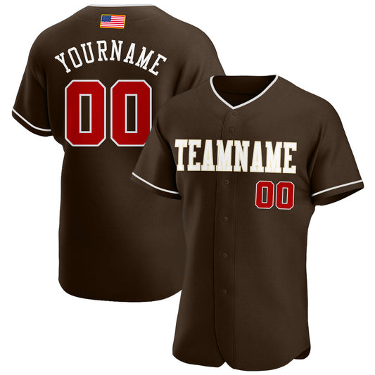 Maxcorners Custom Royal White-Red American Flag Fashion Premium Baseball Jersey LM0210