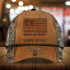 Maxcorners The Best American Deer Hunting Leather Pattern 3D Multicolor Personalized Cap