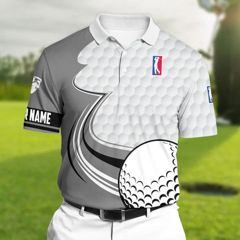MaxCorners Gray Premium Cool Golf Polo Shirts Multicolored Customized Name Polo For Men
