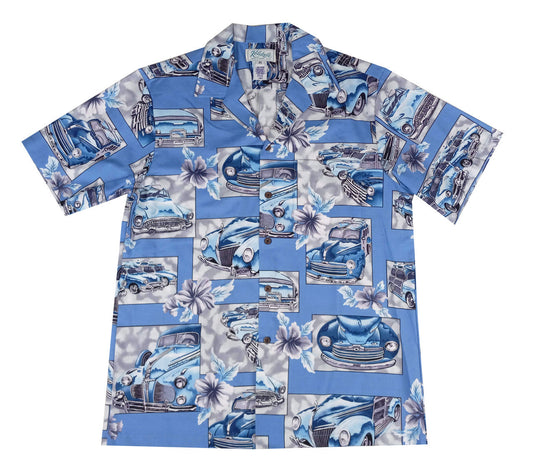 Maxcorners Vintage Woodie Men's Hawaiian Shirt