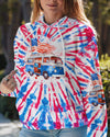 Maxcorners Just A Girl Who Loves Camping And America Tie Dye All Over Print LM2101