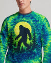 Maxcorners Bigfoot In The Forest Green Blue Swirl All Over Print LM1601