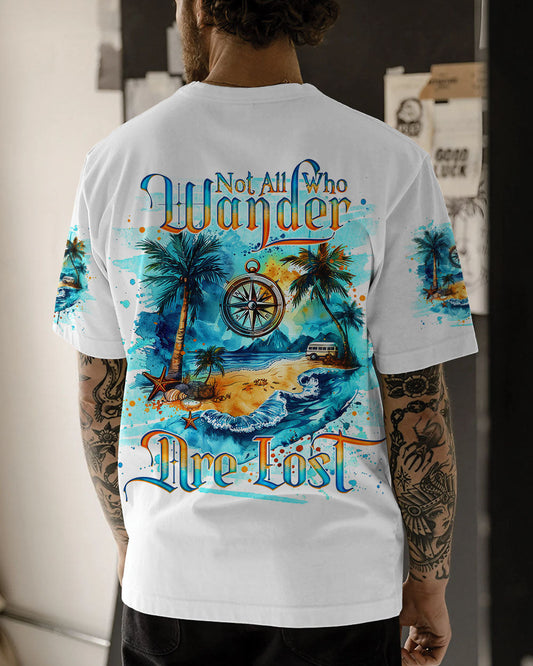 Maxcorners Not All Who Wander Are Lost Compass All Over Print LM2101