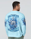 Maxcorners Saltwater Heals Everything Compass Waves Ocean All Over Print LM1501