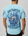 Maxcorners Saltwater Heals Everything Compass Waves Ocean All Over Print LM1501
