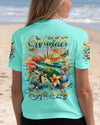 Maxcorners Not All Who Wander Are Lost Turtle Compass All Over Print LM1501