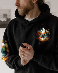 Maxcorners Not All Who Wander Are Lost Compass Bigfoot All Over Print LM1601