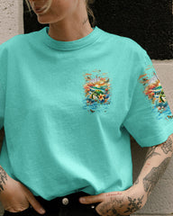 Maxcorners Let The Adventures Begin Turtle Compass All Over Print LM2101