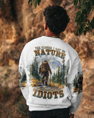 Maxcorners The Closer I Get To Nature Bigfoot Hiking All Over Print LM2101