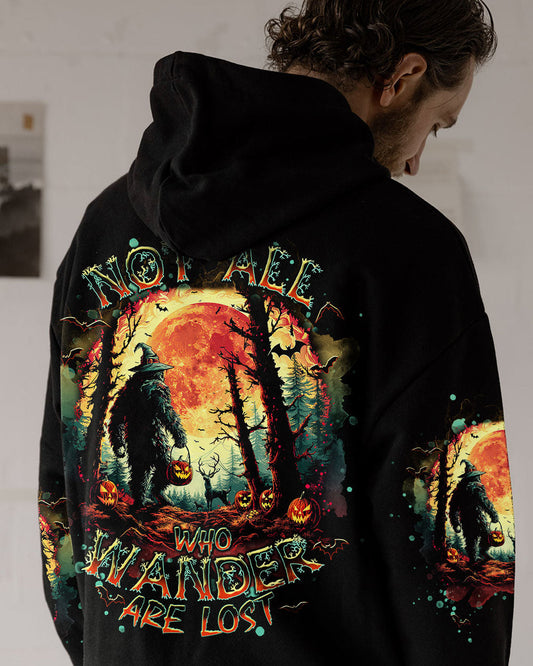 Maxcorners Not All Who Wander Are Lost Bigfoot Halloween All Over Print LM2101