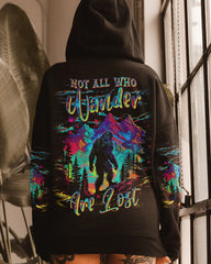 Maxcorners Not All Who Wander Are Lost Bigfoot Colorful All Over Print LM2101