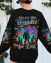 Maxcorners Not All Who Wander Are Lost Bigfoot Colorful All Over Print LM2101