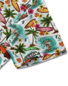 Maxcorners Camping Bus Surf Palm Trees Seamless Hawaiian Shirt LM1501