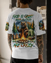 Maxcorners God Is Great Beer Is Good Bear All Over Print LM2101