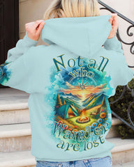 Maxcorners Not All Who Wander Are Lost Compass All Over Print LM2101