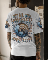 Maxcorners Not All Who Wander Are Lost Compass All Over Print LM2101