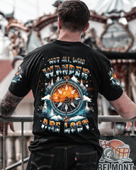 Maxcorners Not All Who Wander Are Lost Compass All Over Print LM2101