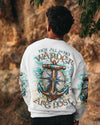 Maxcorners Not All Who Wander Are Lost Anchor Compass All Over Print LM2101