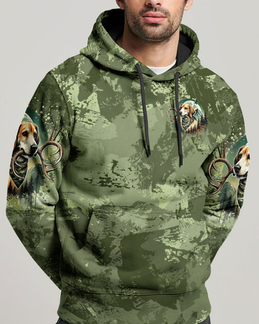 Maxcorners Raise 'Em In The Woods Deer Hunting Foxhound Dog All Over Print LM1601