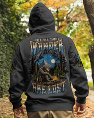 Maxcorners Not All Who Wander Are Lost Bigfoot Compass All Over Print LM1601