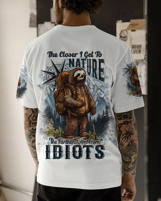 Maxcorners The Closer I Get To Nature Sloth All Over Print LM2101