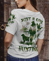 Maxcorners Just A Girl Who Loves Hunting All Over Print LM1601