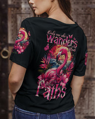 Maxcorners Only One Who Wanders Finds New Paths Flamingo Compass All Over Print LM2101