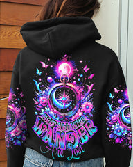 Maxcorners Not All Who Wander Are Lost Compass Galaxy All Over Print LM2101