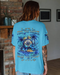 Maxcorners Smell The Sea Feel The Breeze Compass All Over Print LM2101