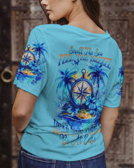 Maxcorners Smell The Sea Feel The Breeze Compass All Over Print LM2101