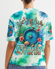 Maxcorners Not All Who Wander Are Lost Tie Dye All Over Print LM2101