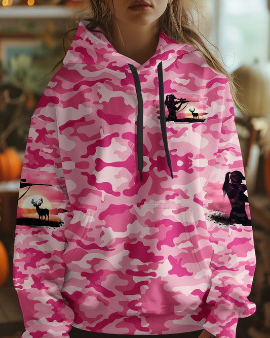 Maxcorners Pretty In Pink Hunting Camo All Over Print LM1601