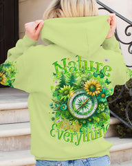 Maxcorners Nature Heals Everything Compass All Over Print LM2101