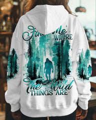 Maxcorners Find Me Where The Wild Things Are Bigfoot All Over Print LM2101