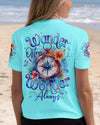 Maxcorners Wander Often Wonder Always Compass All Over Print LM1501