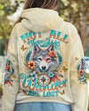 Maxcorners Not All Those Who Wander Are Lost Wolf All Over Print LM2101