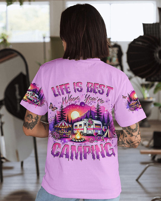 Maxcorners Life Is Best When You're Camping All Over Print LM2101
