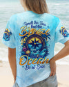 Maxcorners Smell The Sea Feel The Breeze Compass All Over Print LM1501