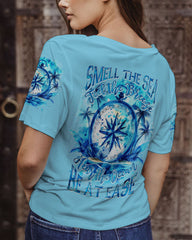 Maxcorners Smell The Sea Feel The Breeze Compass All Over Print LM2101