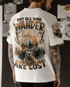 Maxcorners Not All Who Wander Are Lost Deer All Over Print LM2101