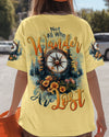 Maxcorners Not All Who Wander Are Lost Compass All Over Print LM1501