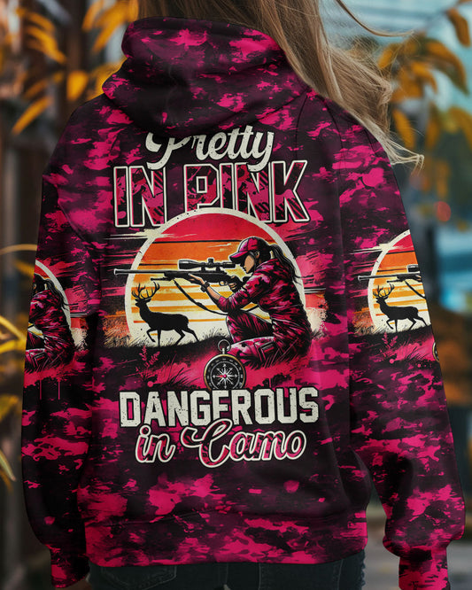 Maxcorners Pretty In Pink Hunting Camo All Over Print LM1601