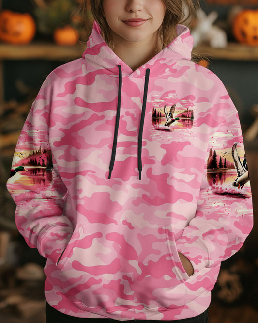 Maxcorners Pretty In Pink Duck Hunting All Over Print LM1601