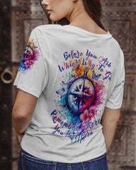 Maxcorners Which Way To Go Compass All Over Print LM2101